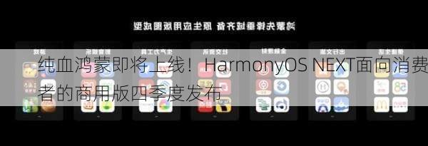 纯血鸿蒙即将上线！HarmonyOS NEXT面向消费者的商用版四季度发布