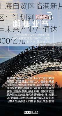 上海自贸区临港新片区：计划到2030年未来产业产值达1000亿元