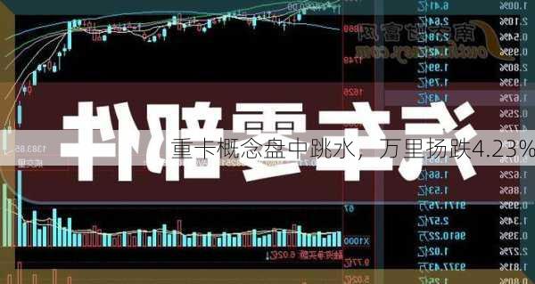 重卡概念盘中跳水，万里扬跌4.23%