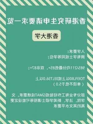 香港理工大学2022研究生申请时间