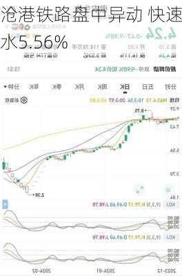 沧港铁路盘中异动 快速跳水5.56%