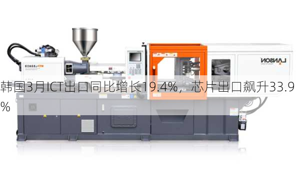 韩国3月ICT出口同比增长19.4%，芯片出口飙升33.9%