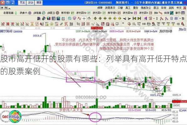 股市高开低开的股票有哪些：列举具有高开低开特点的股票案例