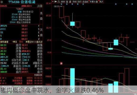 猪肉概念盘中跳水，金字火腿跌0.46%