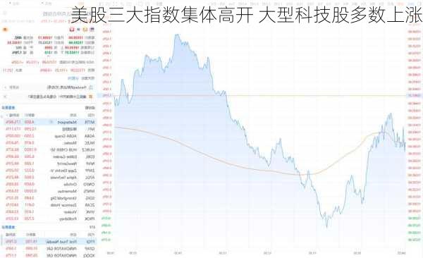 美股三大指数集体高开 大型科技股多数上涨