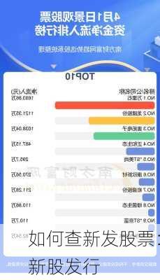如何查新发股票：新股发行