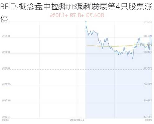 REITs概念盘中拉升，保利发展等4只股票涨停