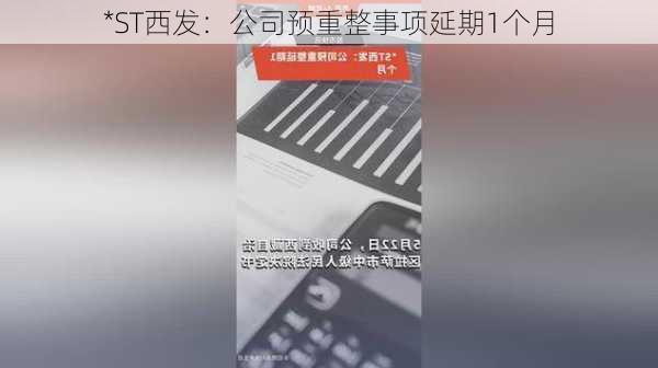 *ST西发：公司预重整事项延期1个月