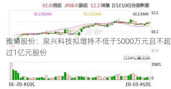 雅博股份：泉兴科技拟增持不低于5000万元且不超过1亿元股份