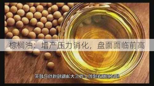 棕榈油：增产压力消化，盘面面临前高