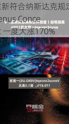 重新符合纳斯达克规定，Venus Concept 一度大涨170%