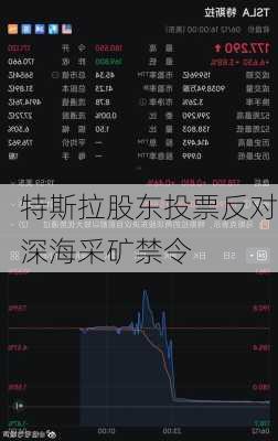 特斯拉股东投票反对深海采矿禁令