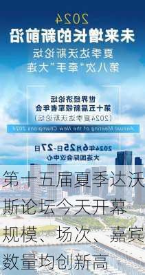 第十五届夏季达沃斯论坛今天开幕 规模、场次、嘉宾数量均创新高