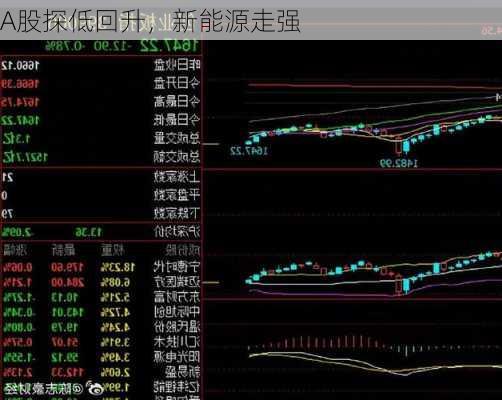 A股探低回升，新能源走强