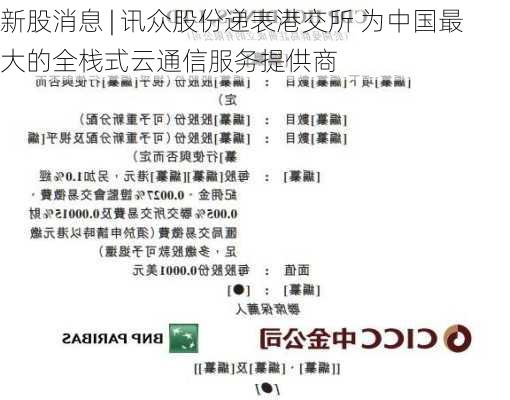 新股消息 | 讯众股份递表港交所 为中国最大的全栈式云通信服务提供商