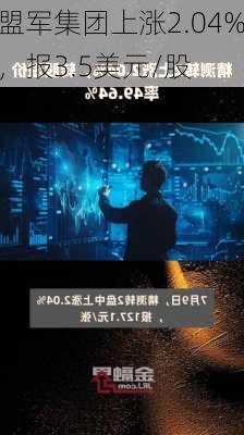 盟军集团上涨2.04%，报3.5美元/股