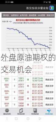 外盘原油期权的交易机会