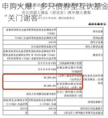 申购火爆！多只债券型互认基金“关门谢客”