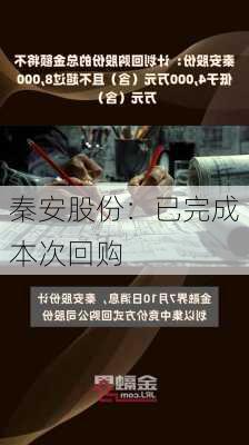 秦安股份：已完成本次回购