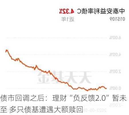 债市回调之后：理财“负反馈2.0”暂未至 多只债基遭遇大额赎回