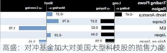 高盛：对冲基金加大对美国大型科技股的抛售力度