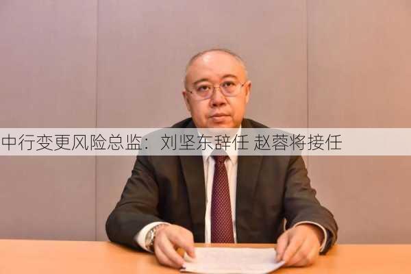 中行变更风险总监：刘坚东辞任 赵蓉将接任