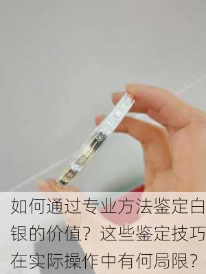 如何通过专业方法鉴定白银的价值？这些鉴定技巧在实际操作中有何局限？