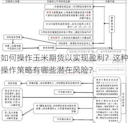 如何操作玉米期货以实现盈利？这种操作策略有哪些潜在风险？