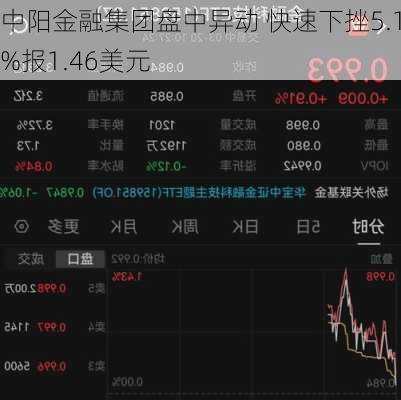 中阳金融集团盘中异动 快速下挫5.16%报1.46美元