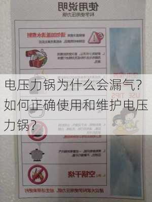 电压力锅为什么会漏气？如何正确使用和维护电压力锅？