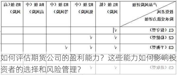 如何评估期货公司的盈利能力？这些能力如何影响投资者的选择和风险管理？