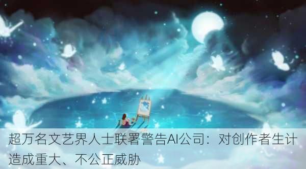 超万名文艺界人士联署警告AI公司：对创作者生计造成重大、不公正威胁