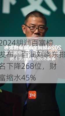 2024胡润百富榜发布，百润刘晓东排名下降268位，财富缩水45%