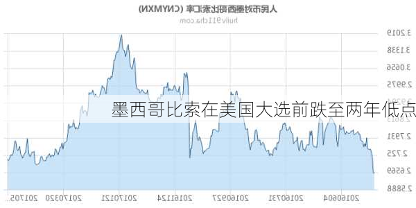 墨西哥比索在美国大选前跌至两年低点