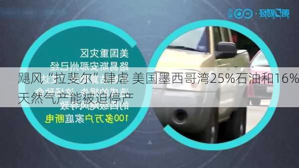 飓风“拉斐尔”肆虐 美国墨西哥湾25%石油和16%天然气产能被迫停产