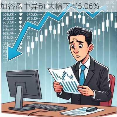 灿谷盘中异动 大幅下挫5.06%