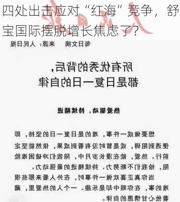 四处出击应对“红海”竞争，舒宝国际摆脱增长焦虑了？